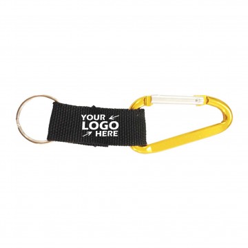 Aluminum Carabiner with Key Ring